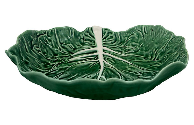 Cabbage Salad Serving Bowl, Green | One Kings Lane