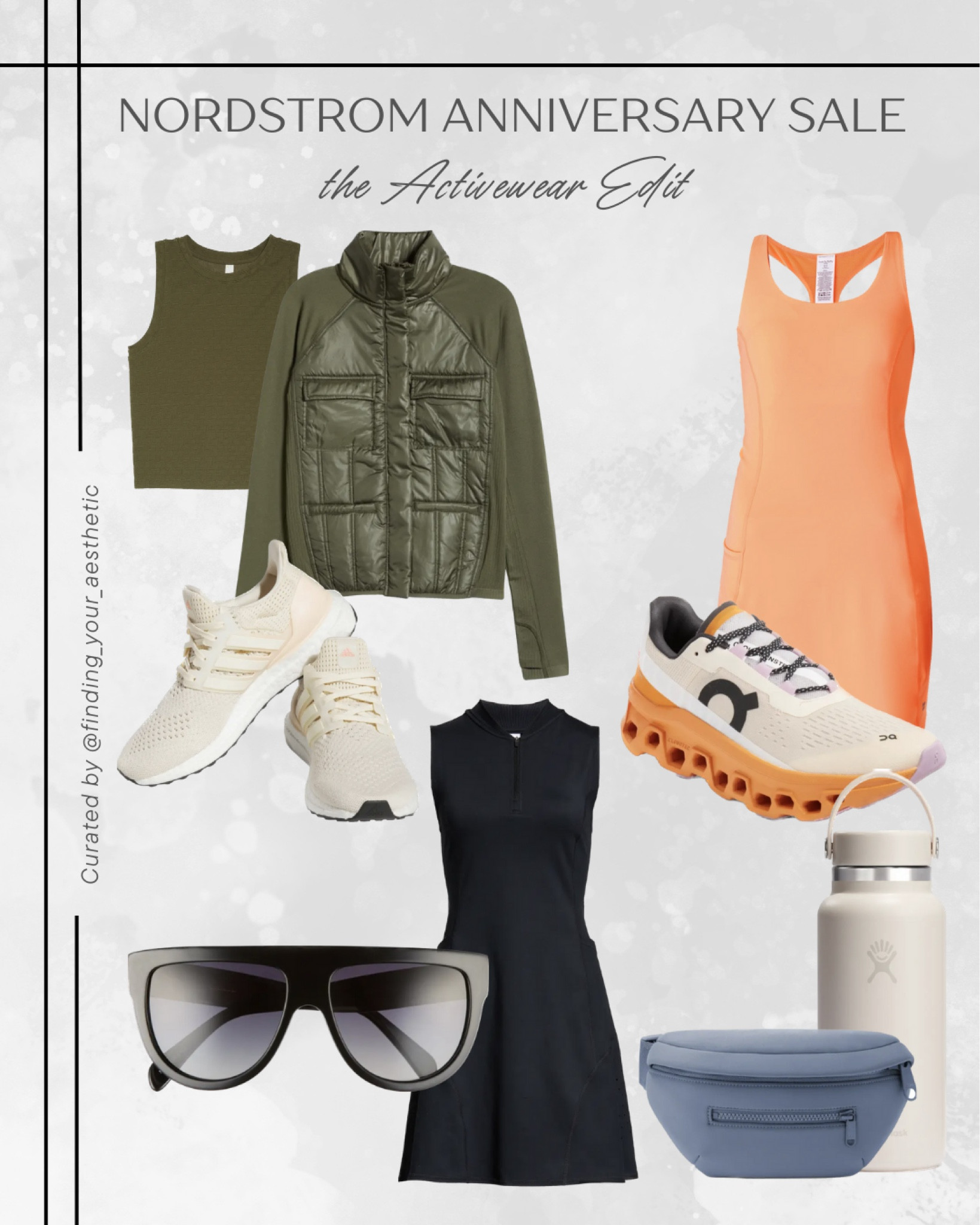 Nordstrom Anniversary Sale - womens activewear edit

On running shoes, on cloud shoes, cloud shoes, active sneakers, adidas sneakers cream, active dress, tennis dress, sweaty Betty, hydroflask cream, nylon belt bag, active outerwear, workout aesthetic, gym clothes neutral, matching workout set, Celine sunglasses

#LTKxNSale #LTKFitness #LTKsalealert