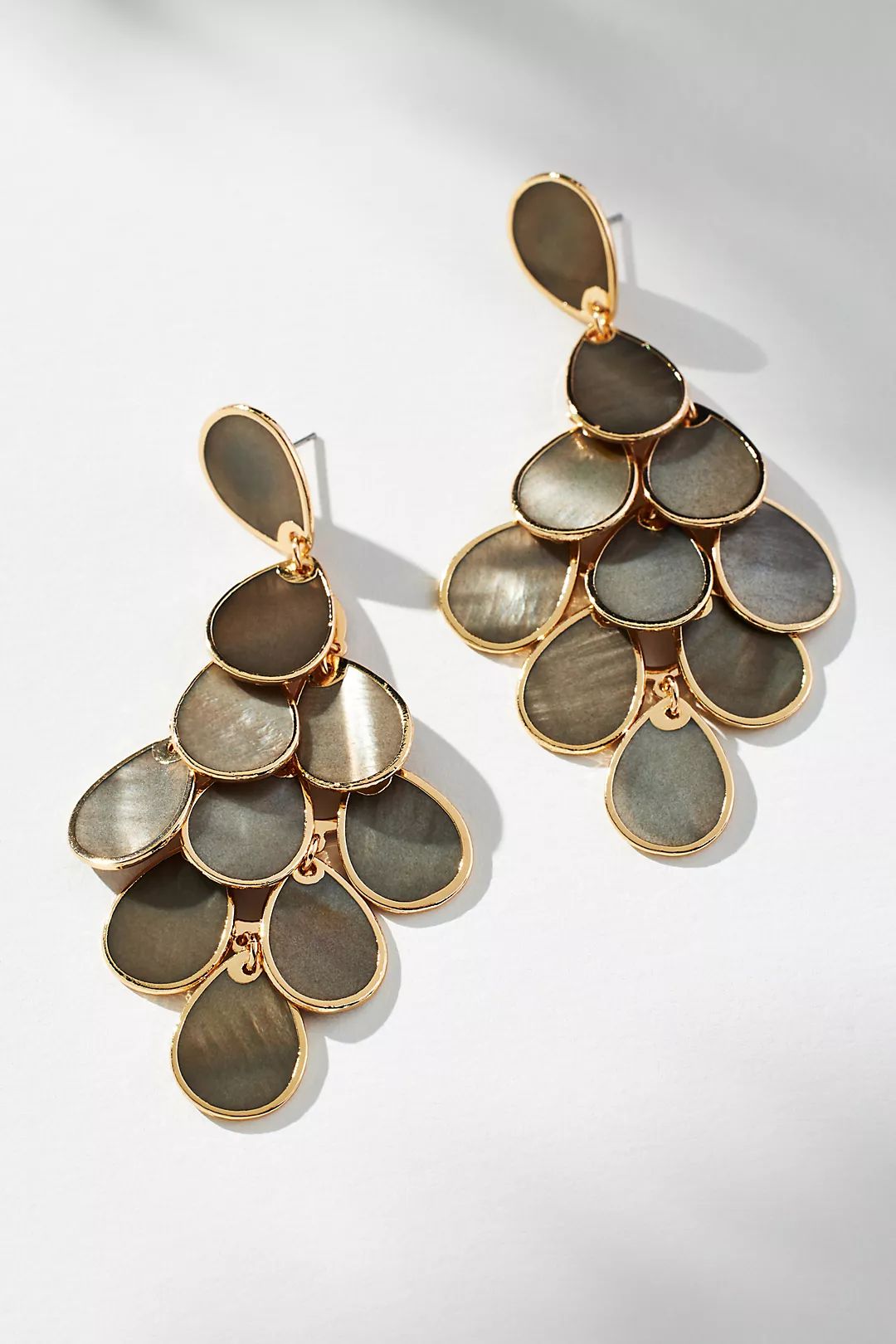 Scalloped Mother-of-Pearl Drop Earrings | Anthropologie (US)