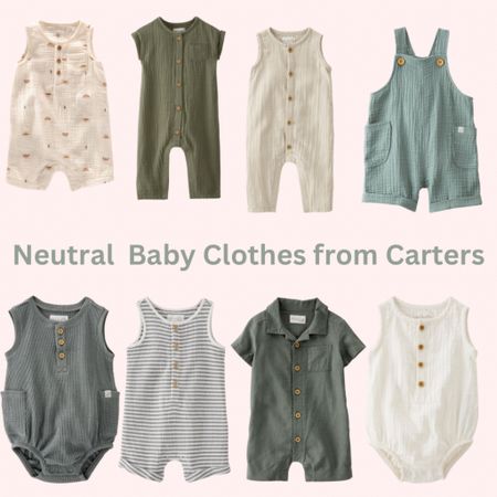 The cutest little one piece neutral baby clothes from Carters! 

#LTKFind #LTKfamily #LTKbaby
