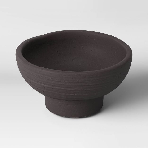 Modern Footed Bowl Dark Gray - Threshold&#8482; | Target