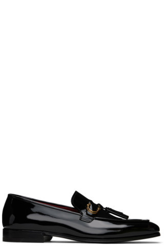 Black Giuseppe Leather Loafers | SSENSE