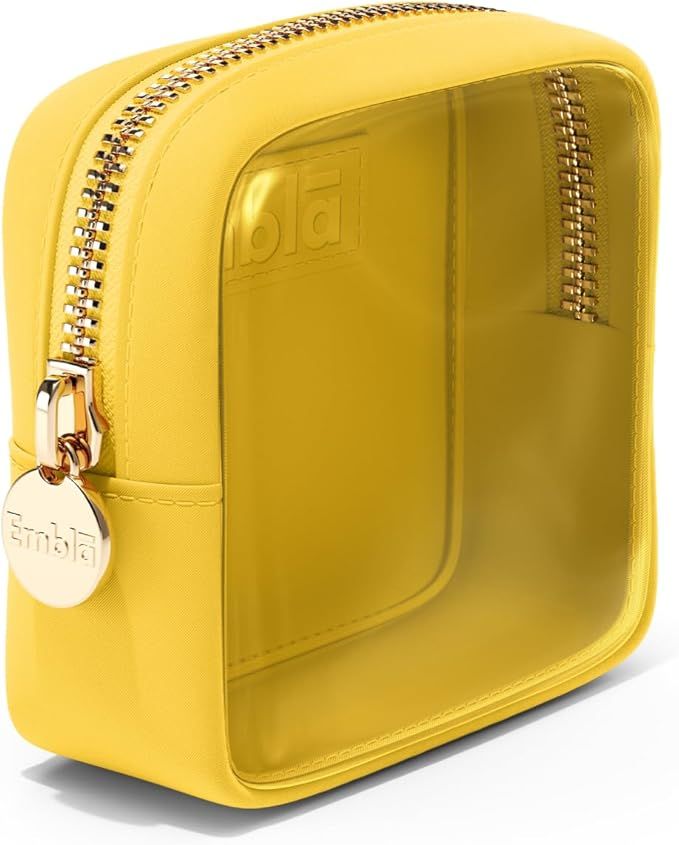 Embla Clear Cosmetic Bag Mini Big Makeup Bag Women Clear Pouch Cosmetics Bags Zipper Cute Pouches... | Amazon (US)