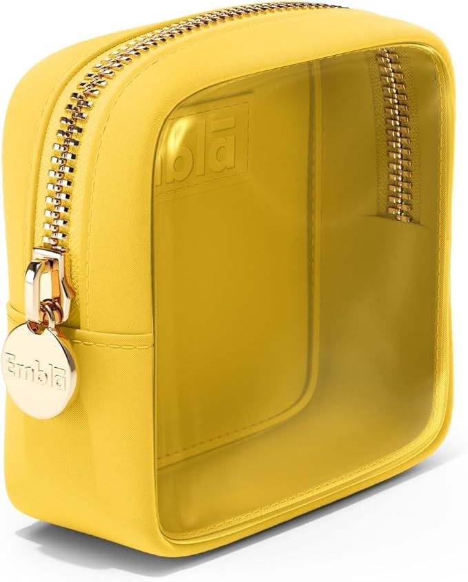 Embla Clear Cosmetic Bag Mini Big Makeup Bag Women Clear Pouch Cosmetics Bags Zipper Cute Pouches... | Amazon (US)