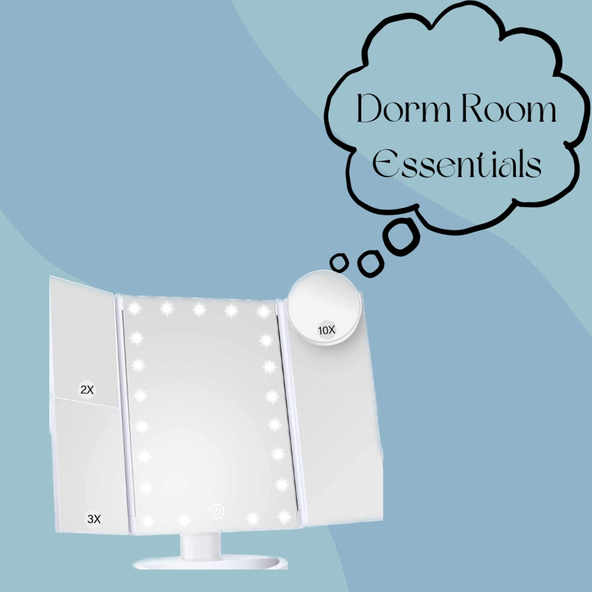 This is a must for a dorm room, a desk mirror vanity. This works great for doing hair, makeup, etc. it’s on sale now‼️

#LTKFind #LTKsalealert #LTKBacktoSchool