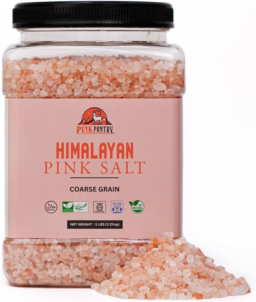 Pink Pantry Himalayan Pink Salt Coarse - 100% Pure Pink Himalayan Salt - Non-GMO, Kosher - Pink S... | Amazon (US)