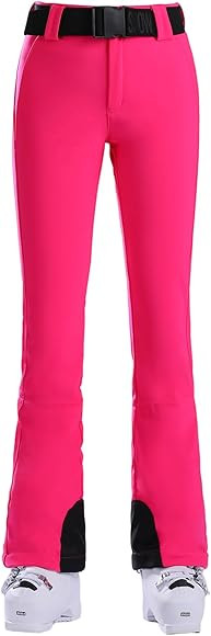 GSOU SNOW Ski Pants Women Snowboard Snow Pants Slim Insulated Warm Waterproof Windproof Winter Ou... | Amazon (US)