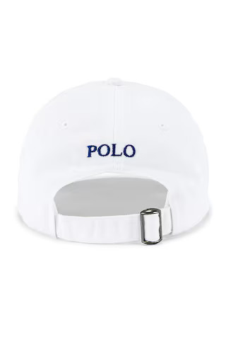 Polo Ralph Lauren Chino Cap in White & Marlin Blue from Revolve.com | Revolve Clothing (Global)
