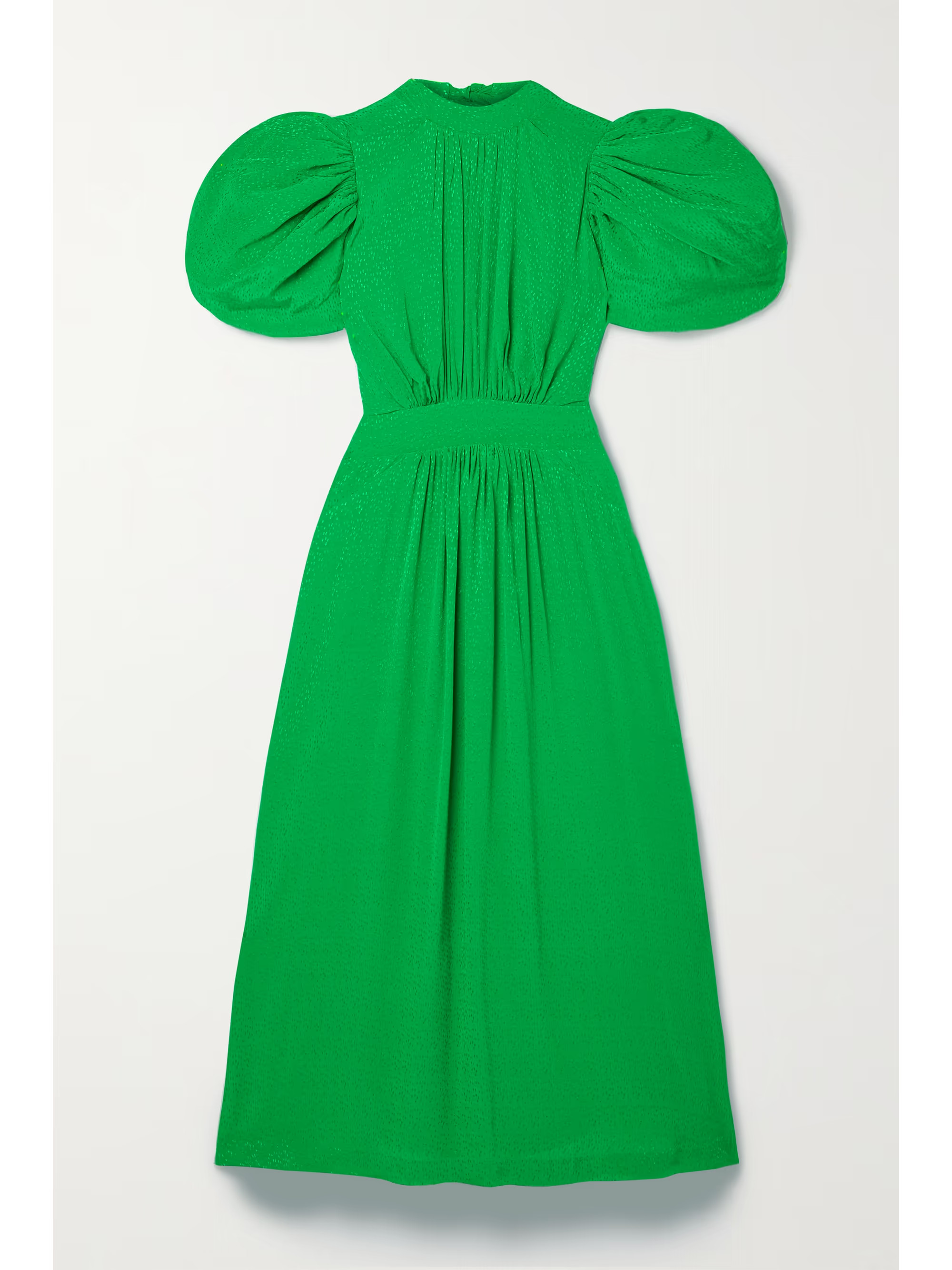 ROTATE BIRGER CHRISTENSENNoon open-back polka-dot satin-jacquard midi dress | NET-A-PORTER (US)