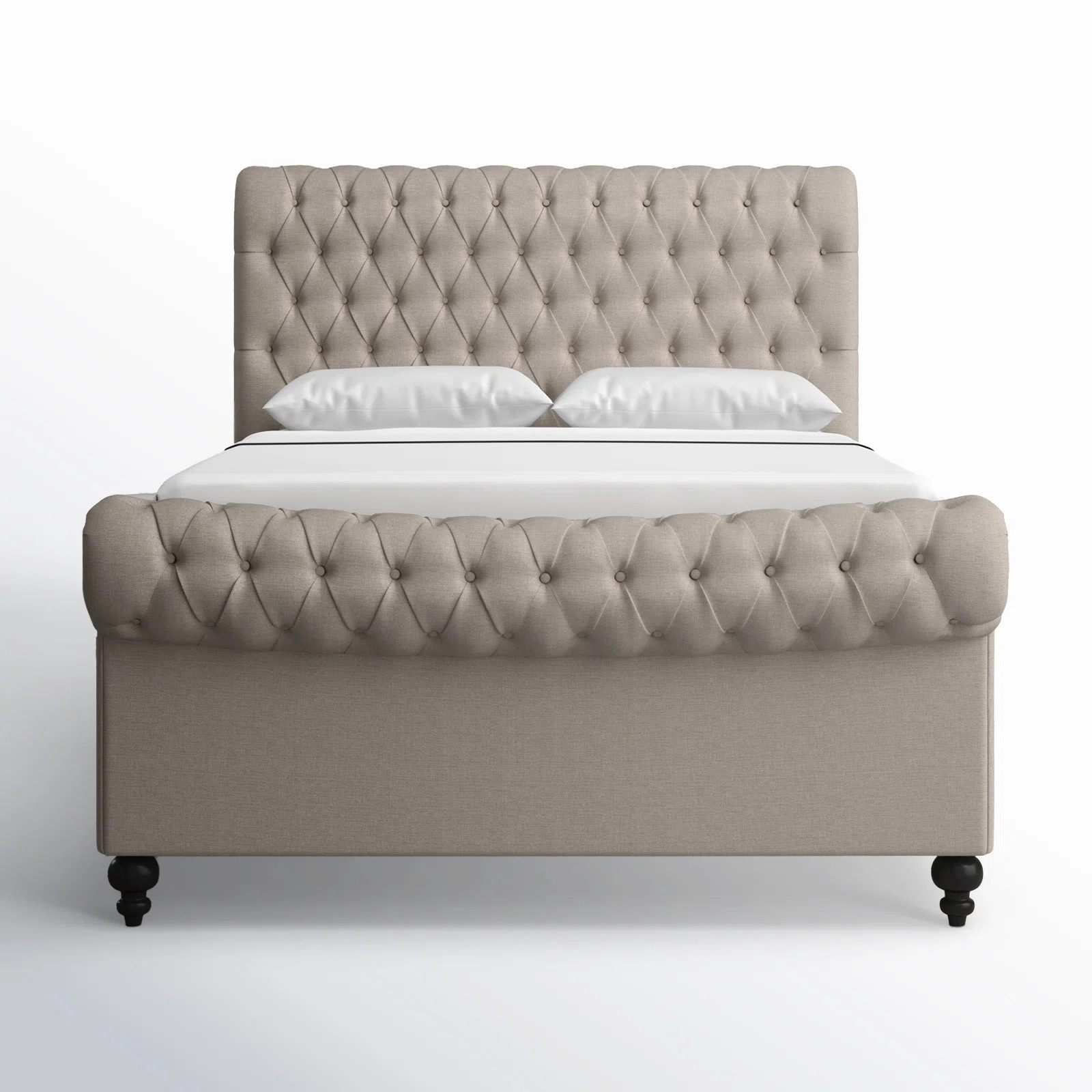 Birch Lane™ Nicolas Tufted Upholstered Sleigh Bed & Reviews | Wayfair | Wayfair North America