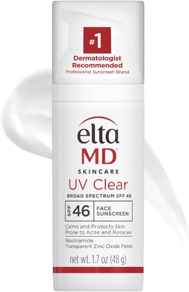 EltaMD UV Clear Face Sunscreen SPF 46, Oil Free Sunscreen with Zinc Oxide, Dermatologist Recommen... | Amazon (US)
