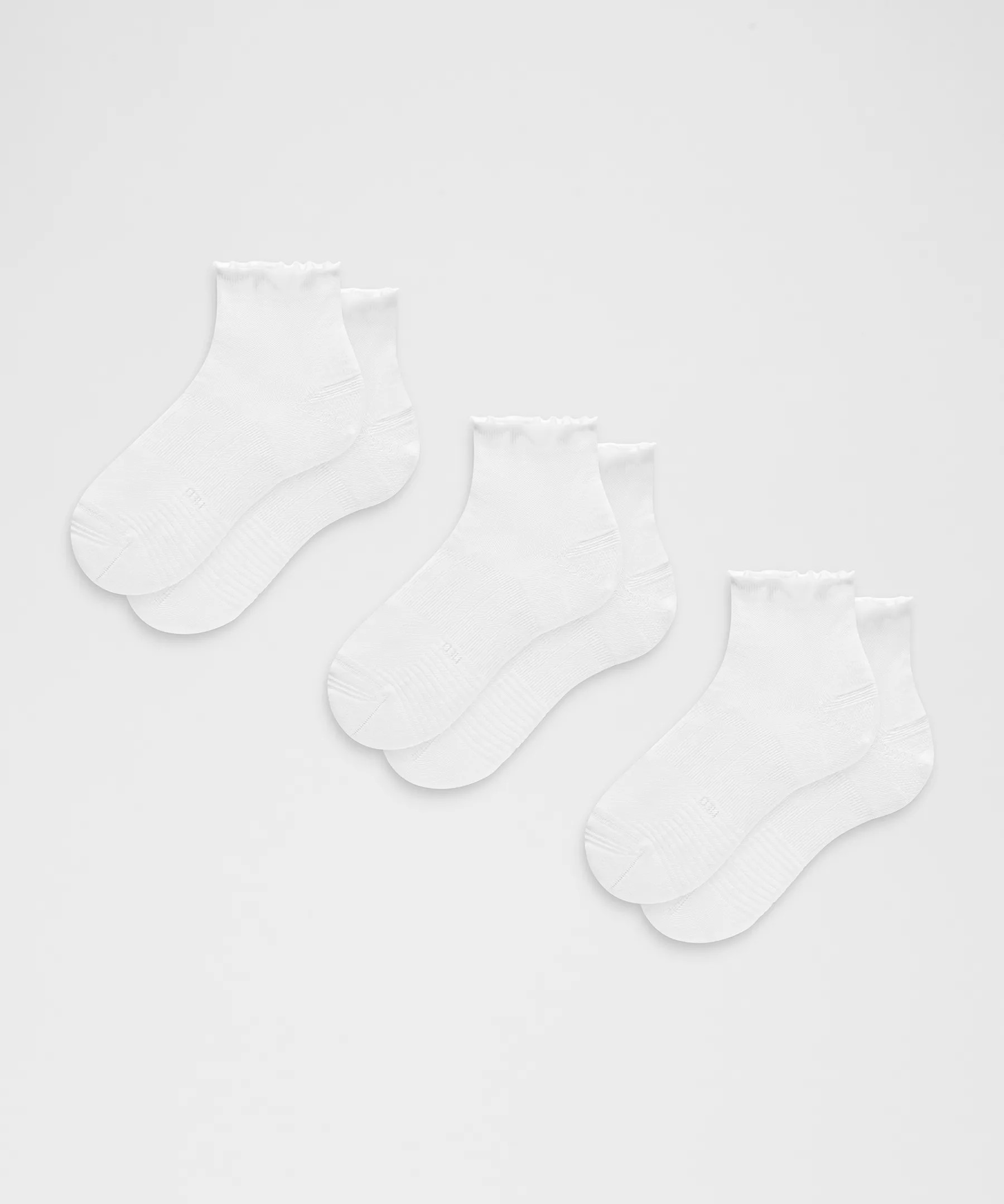 Unisex Power Stride Ankle Socks 3 Pack *Lettuce Edge | Women's Socks | lululemon | Lululemon (US)