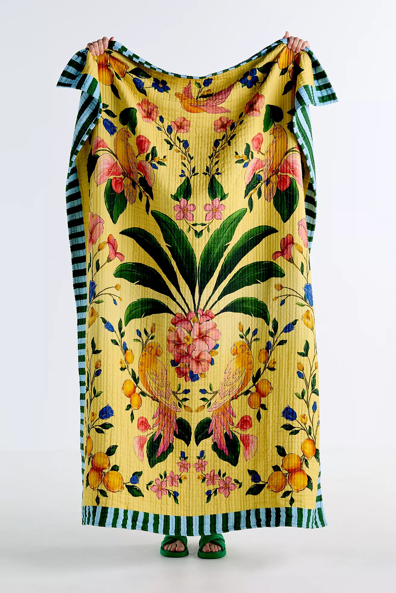 Farm Rio x Anthropologie Cotton Printed Throw | Anthropologie (US)