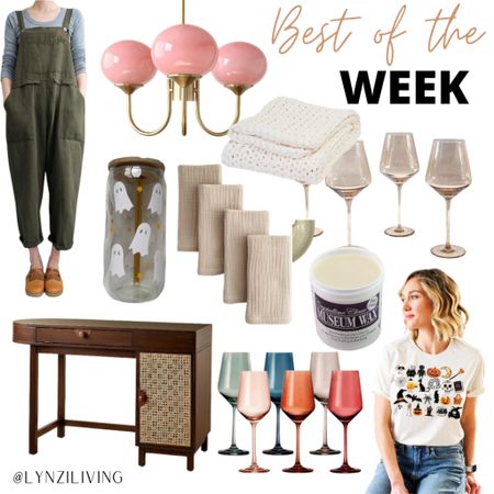 Best of the Week - all of the most clicked items of last week 

Home decor, home decorations, plus size style, plus size fashion, fall overalls, Amazon fashion, Amazon finds, Amazon favorites, cane writing desk, Target home, target finds, Target favorites, colored wine glasses, colorful wine glasses, Halloween shirt, spooky shirt, museum wax, home hacks, beige wine glasses, Kirkland’s finds, Kirkland’s favorites, beige gauze napkins, quince home, weighted blanket, knit blanket, bearaby blanket, pink chandelier, pink pendant light, mid century modern light, ghost glass, Halloween coffee glass, Halloween home decor, Temu finds, Temu favorites 

#LTKfindsunder50 #LTKplussize #LTKhome