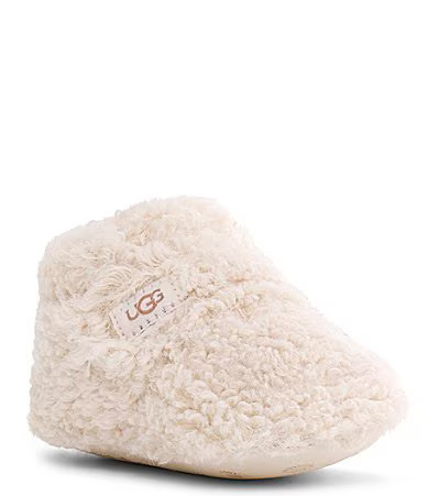 UGG Kids' Bixbee Curly Fur Crib Shoes Infant -  0/1 Infant | Dillard's