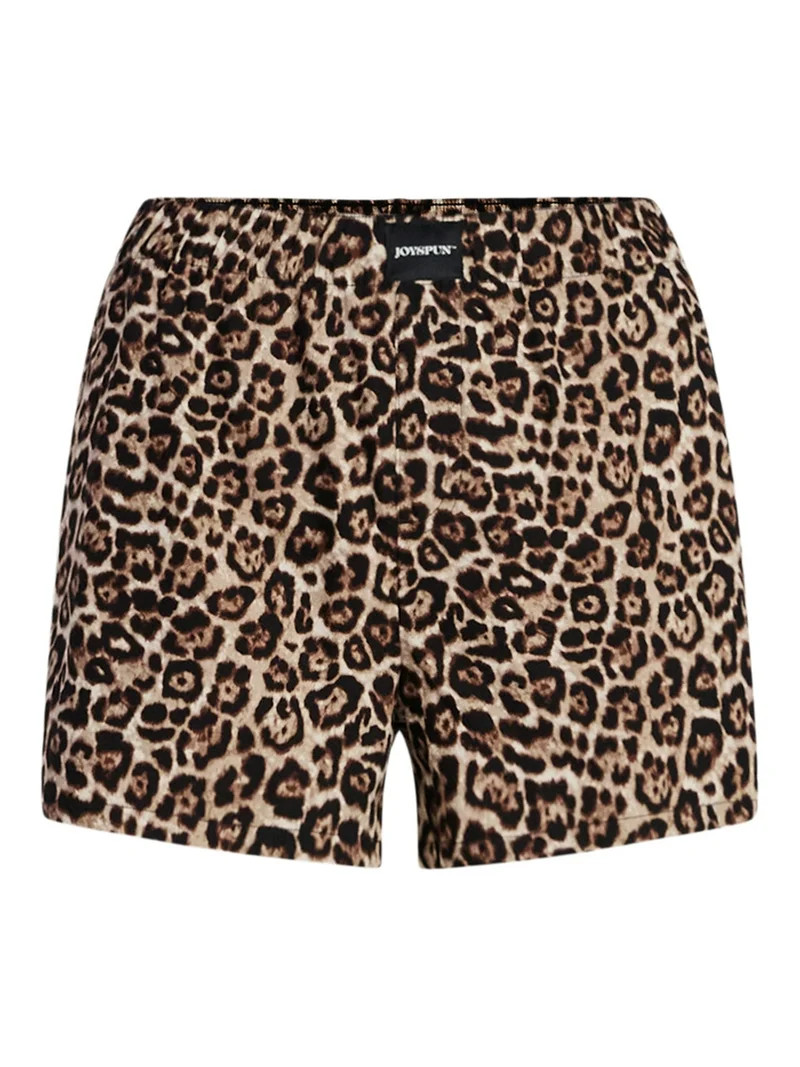 Joyspun Women's Woven Pajama Boxer Shorts, 3'' Inseam, Sizes XS-3X | Walmart (US)