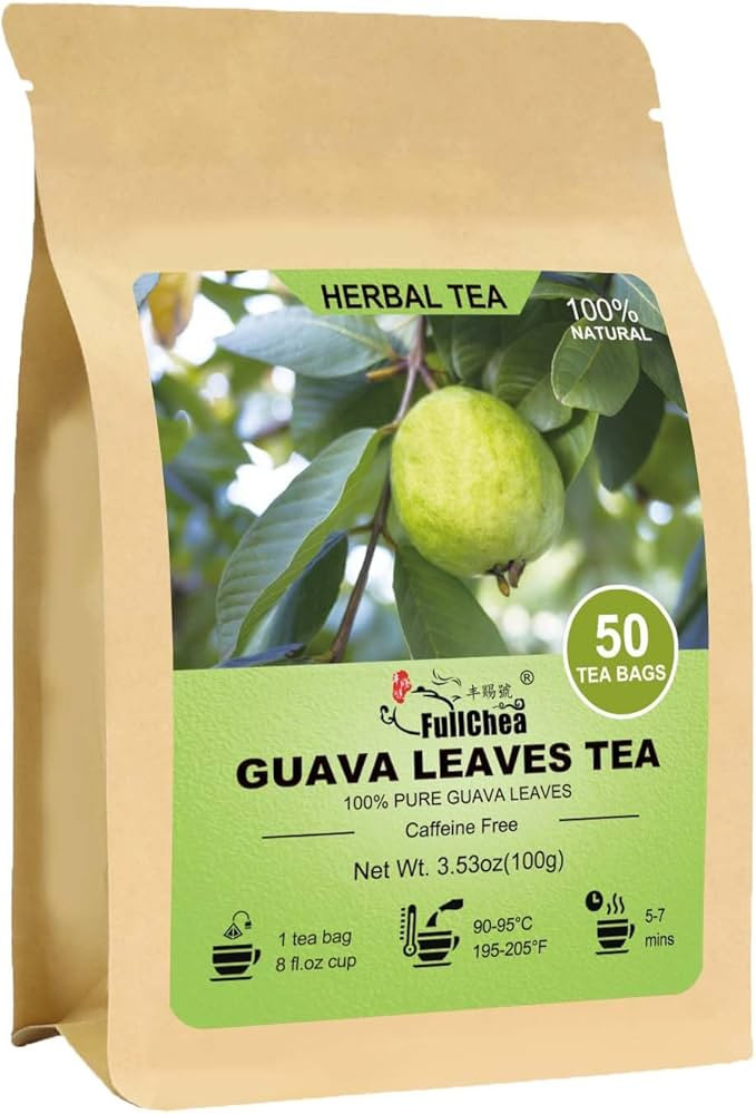 FullChea - Guava Leaves Tea Bags, 50 Teabags - Hojas De Guayaba, Premium Guava Leaf Tea - Non-GMO... | Amazon (US)