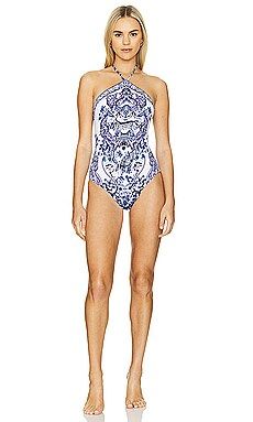 Camilla Halter One Piece in Glaze And Graze from Revolve.com | Revolve Clothing (Global)