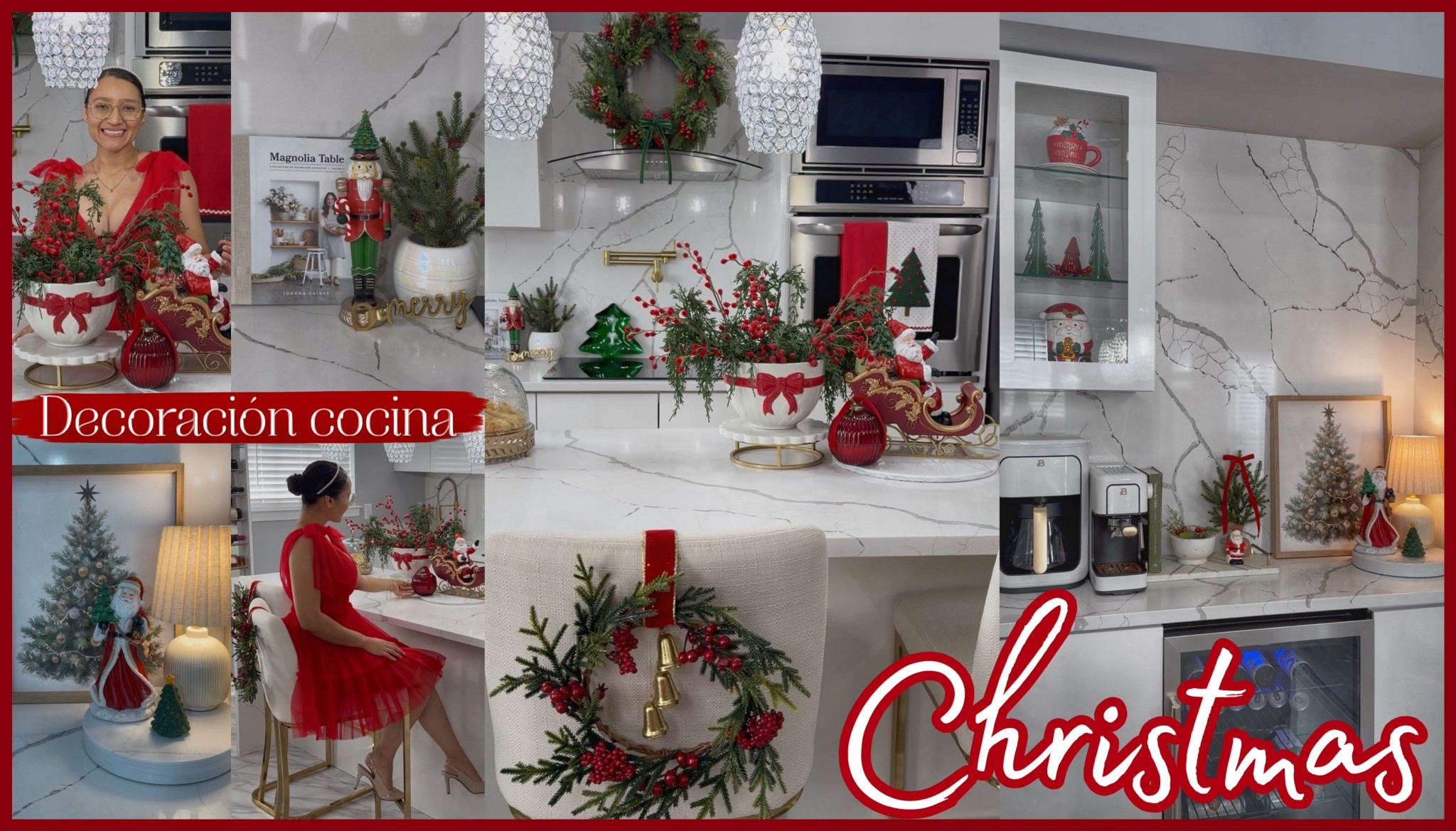 Kitchen decor 🌲♥️ #christmas #navidad #christmaskitchen 

#LTKHoliday #LTKSaleAlert #LTKSeasonal