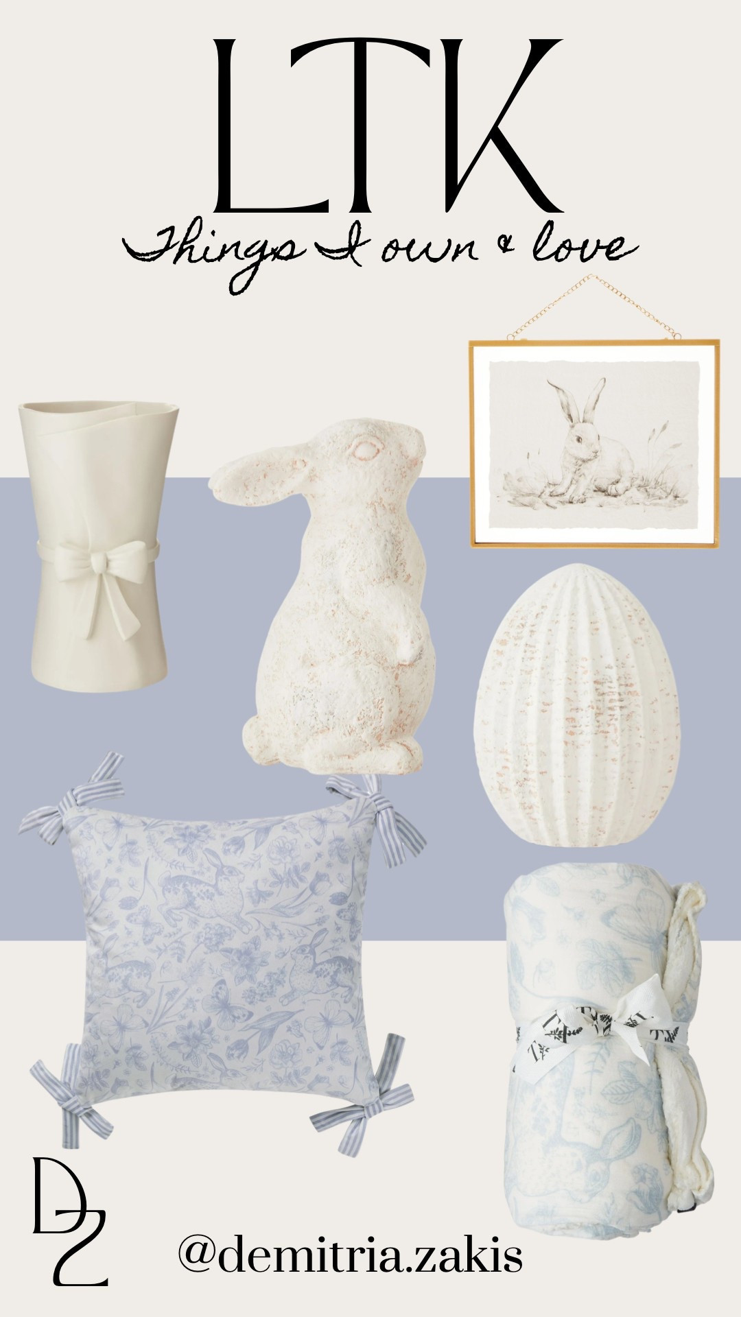 Walmart spring + Easter home decor 🐇🩵 #walmart #homedecor #easter #spring 

#LTKHome #LTKFindsUnder50