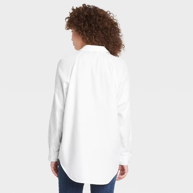 Women's Raglan Long Sleeve Button-Down Shirt - Universal Thread™ | Target