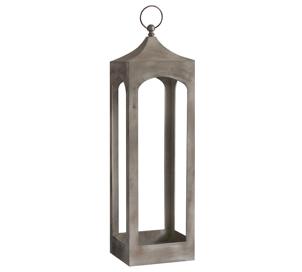 Caleb Handcrafted Metal Outdoor Lantern | Pottery Barn (US)