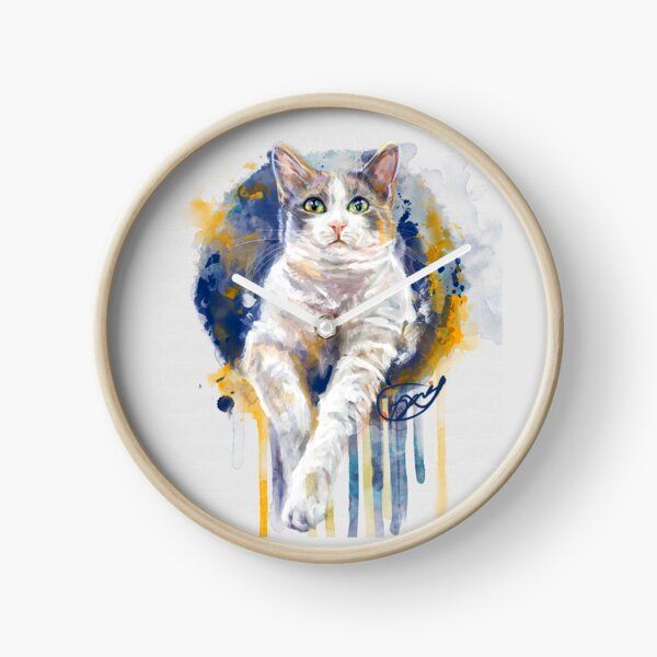 Project Caturday - Emory Clock by joliealicia | Redbubble (US)