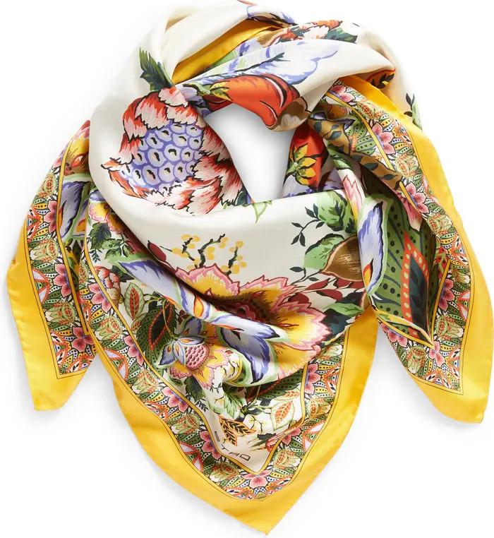 Floral Print Square Scarf | Nordstrom
