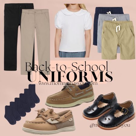 Back to school uniform essentials, classic chinos blouse, Sperrys, and Mary Jane’s. Amazon finds for kids.  Drawstring shorts, brown and black shoes slip on shoes, blue and khaki.  Target sale. Buy one get one free boys shorts.

#LTKBacktoSchool #LTKunder50 #LTKkids