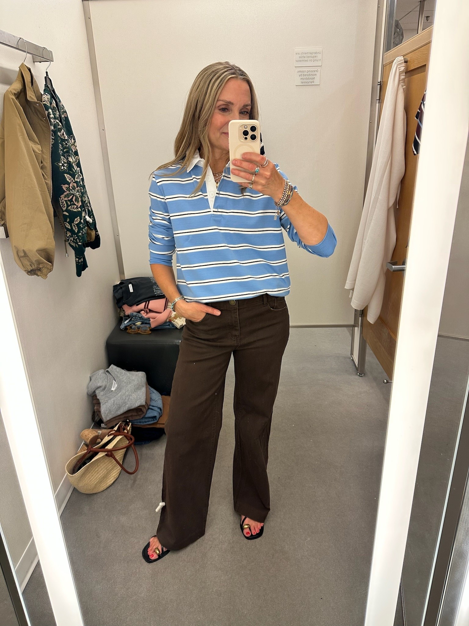 How cute is this striped blue long sleeve tee? And these brown pants for fall are super chic

#LTKOver40 #LTKSeasonal #LTKootd