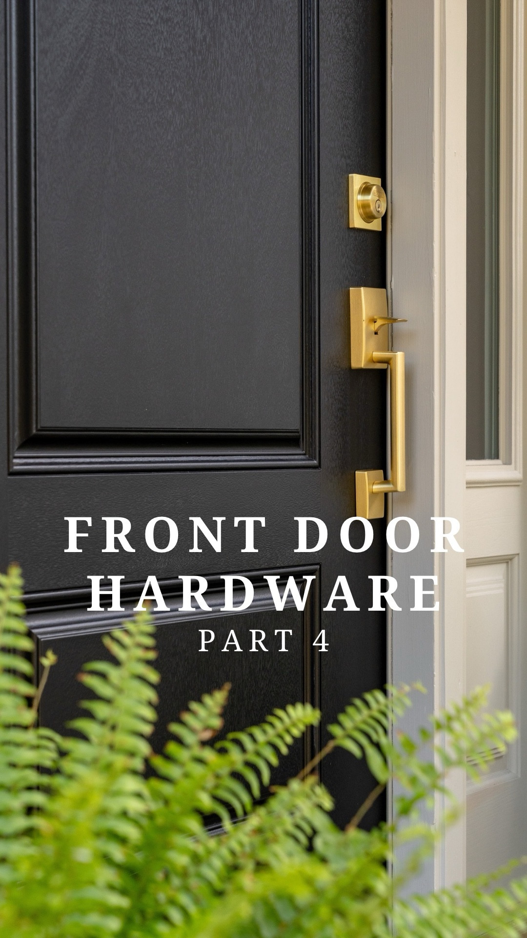 For door hardware at our new front door, we were on the hunt for something with smart technology that still maintained a traditional look. This lead me down a long rabbit hole of lots and lots of options, most of which weren’t available in a nice brass finish. We decided on this @schlagelocks satin brass handleset and deadbolt, paired with the technology of @levelhome level bolt (used hidden inside our deadbolt lock). We’re pleased with this option because it meets all of the needs - brass, traditional look, and smart functionality! Comment “LOCK” and we’ll send over links to all the hardware we used. 