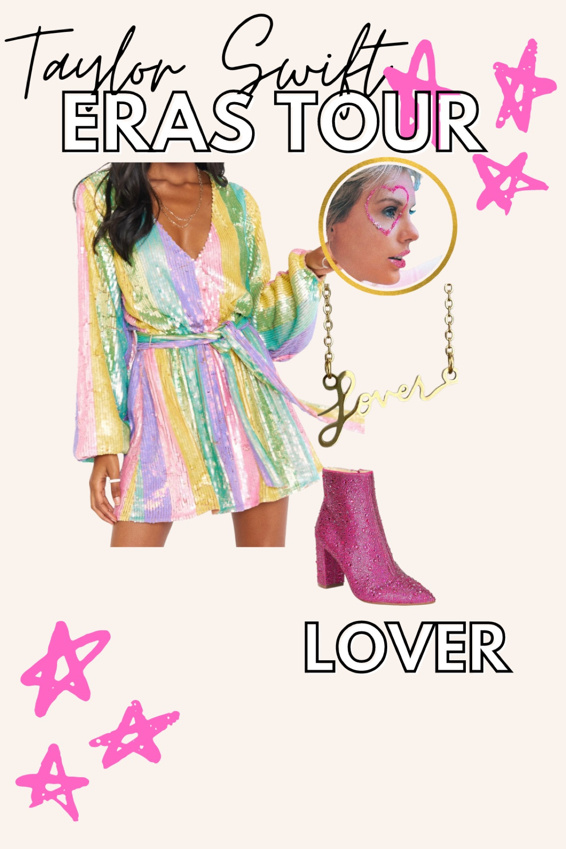 The only Cruel Summer for us will be the one where we don’t end up with Taylor Swift Eras Tour concert tickets 🤣 & so far, so cruel.

For my LOVER BABES going to TS next summer, make sure to paint a pink sparkly heart a la T Swift album cover💖

Linked similar necklace choices. The ones pictured are from ResinRina online.✨ She makes the BEST gifts for the Swiftie in your life. I love shopping small when I can! 

#LTKstyletip #LTKSeasonal #LTKHoliday