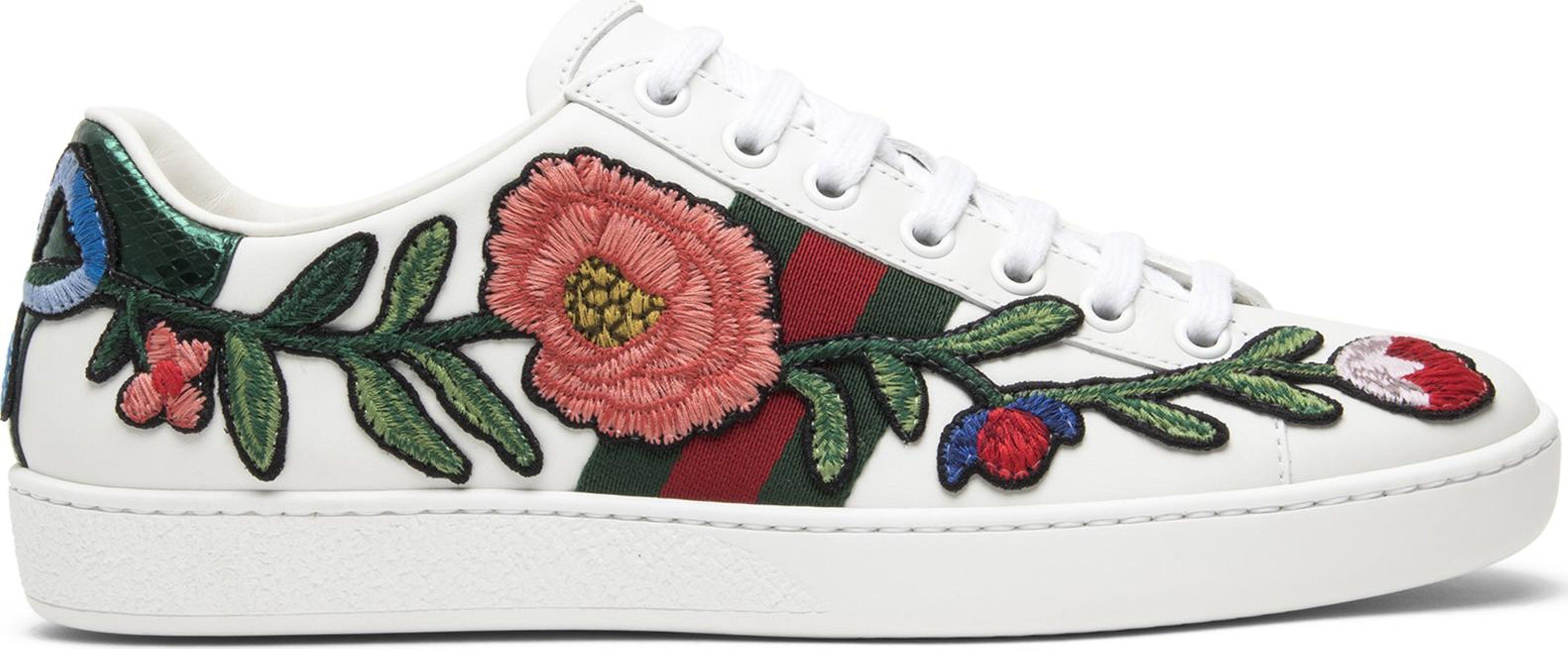 Gucci Wmns Ace Embroidered 'Floral' | GOAT