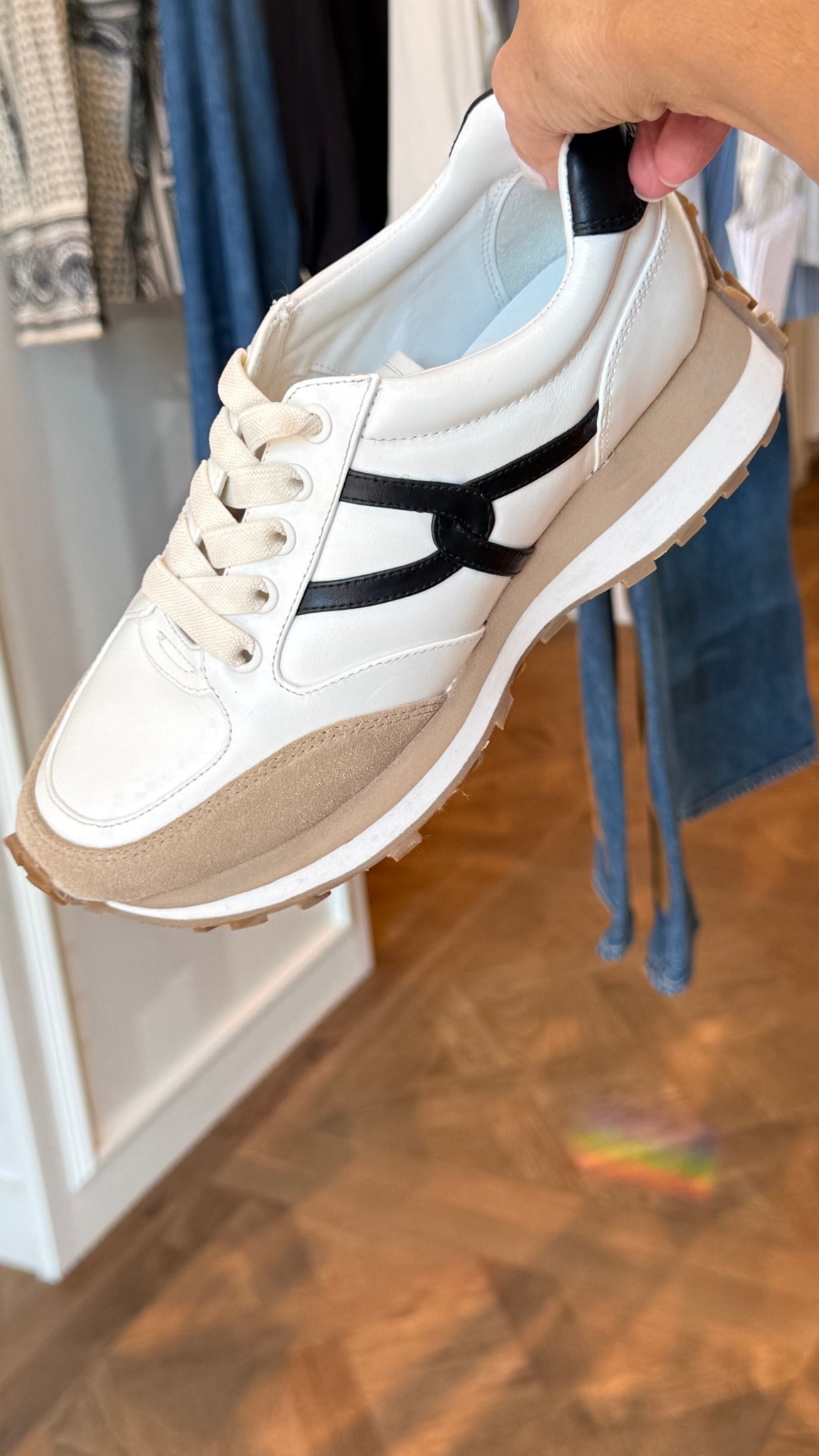 If you buy only one sneaker this season, make it this one!! Slips on (faux laces), so comfortable, 2” lift for longer legs, and super chic. I LOVE these!!!

#LTKdayinmylife #LTKfitnessgoals #LTKTravel