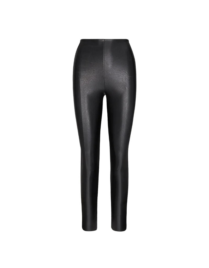 Commando Faux Leather Legging in Black | Ambiance