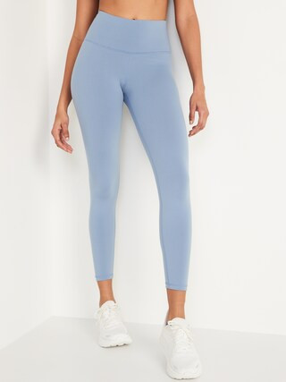 High-Waisted PowerPress 7/8-Length Compression Leggings For Women | Old Navy (US)
