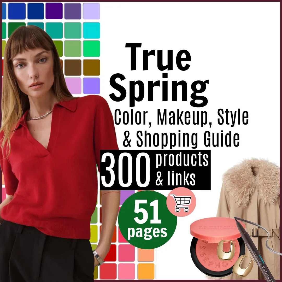 TRUE SPRING COLOR Palette, Style & Shopping Guide by Personal Stylist Comprehensive Guide True wa... | Etsy (US)