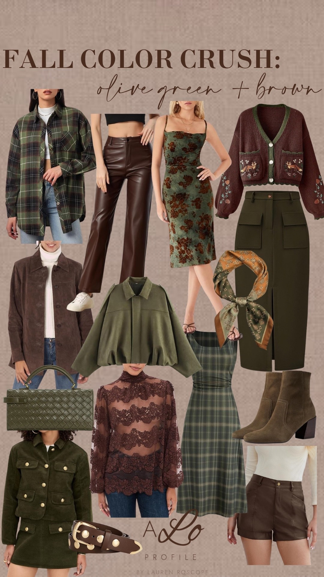Amazon Fall Color Crush Combo: Olive Green + Brown // fall outfit, fall fashion, fall style, fall transition, transitional fall outfit, fall collection, fall outfit ideas, fall inspo, fall wardrobe, outfits for fall, trending fall colors, fall color trends
