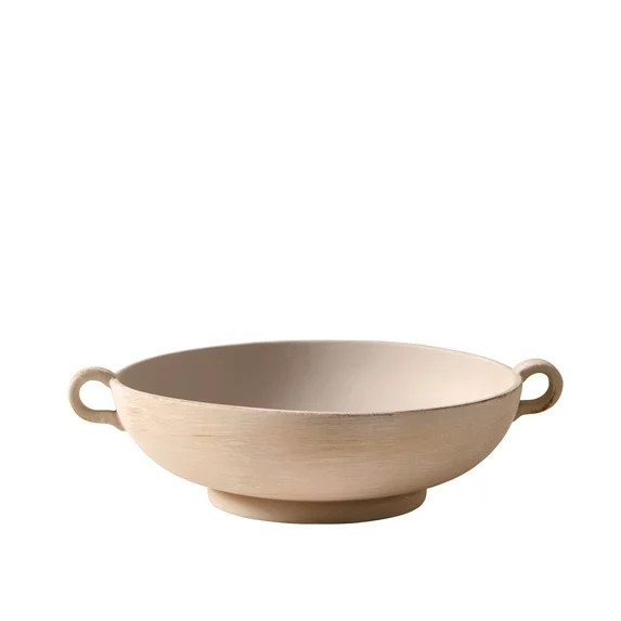 Better Homes & Gardens 9.75" Ceramic Low Stone Distressed Bowl, Taupe | Walmart (US)