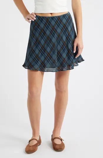Reformation Brandy Plaid Miniskirt | Nordstrom | Nordstrom