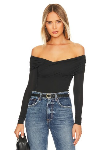 House of Harlow 1960 x REVOLVE Rhoda Bodysuit in Black from Revolve.com | Revolve Clothing (Global)