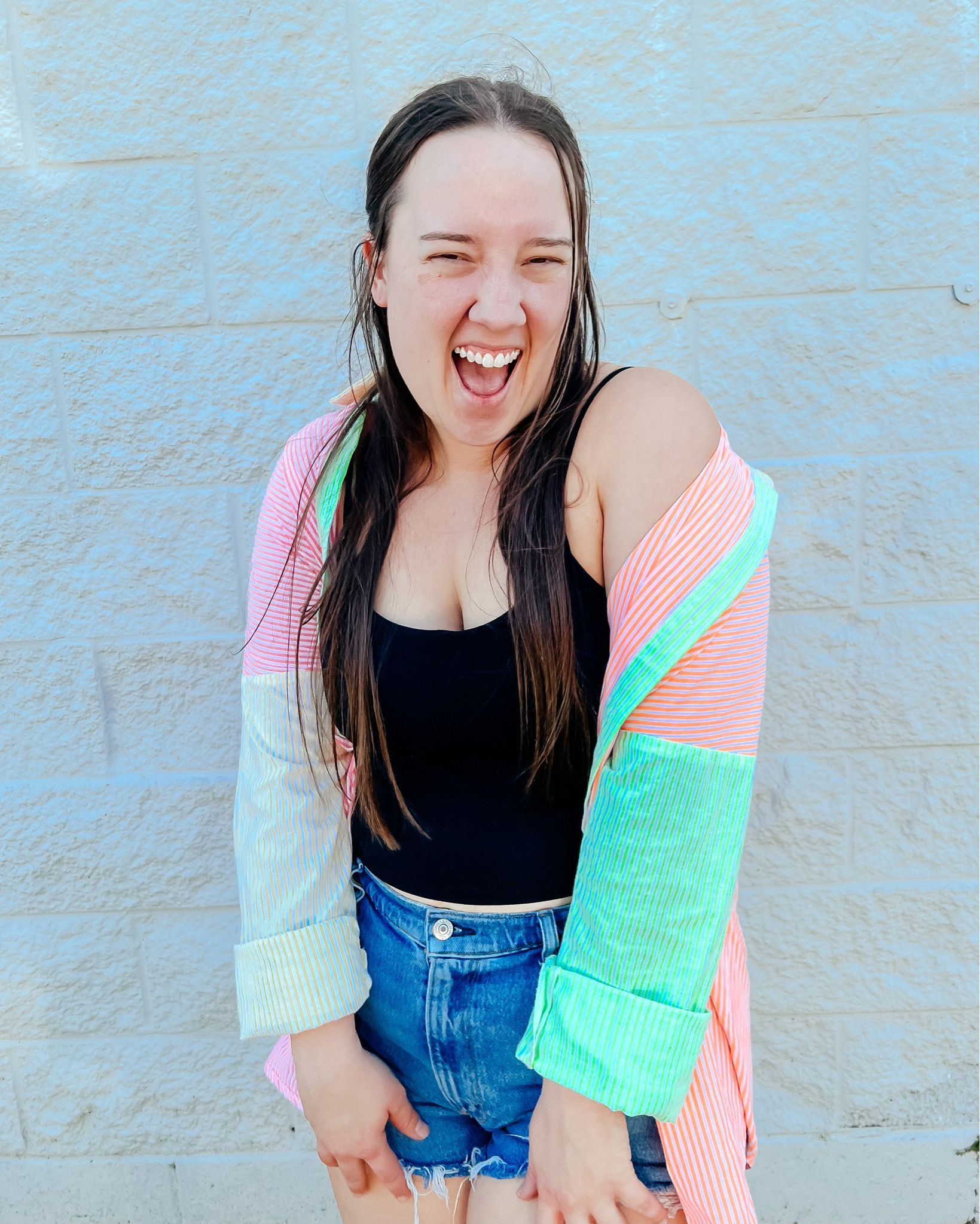 Love these Abercrombie high rise mom shorts! Shorts are on sale for 15% off! 

Abercrombie shorts- size 12 
Amazon tank- size L
Amazon button down- size L

#LTKunder100 #LTKsalealert #LTKcurves