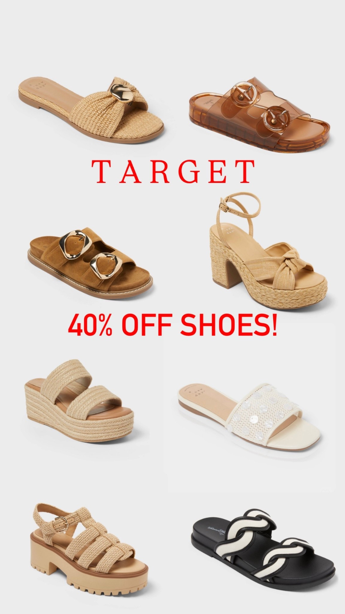 Snag tour summer shoes for the fam today! All on sale at Target! #salefinds #summershoes #summeroutfit

#LTKSeasonal #LTKSaleAlert #LTKMidsize