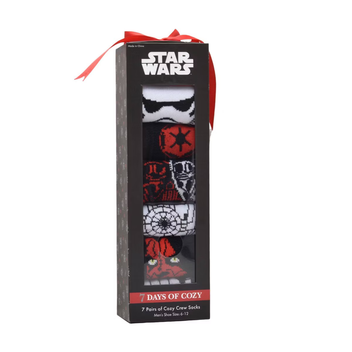 Men's Star Wars Cozy Socks - Red 6-12 | Target