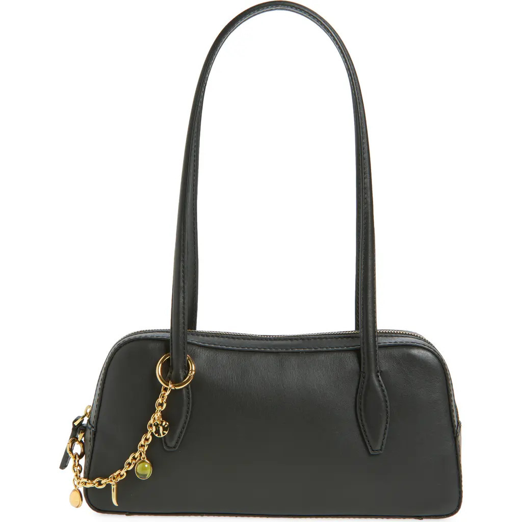 Madewell The Top Zip Mini Shoulder Bag in True Black at Nordstrom | Nordstrom