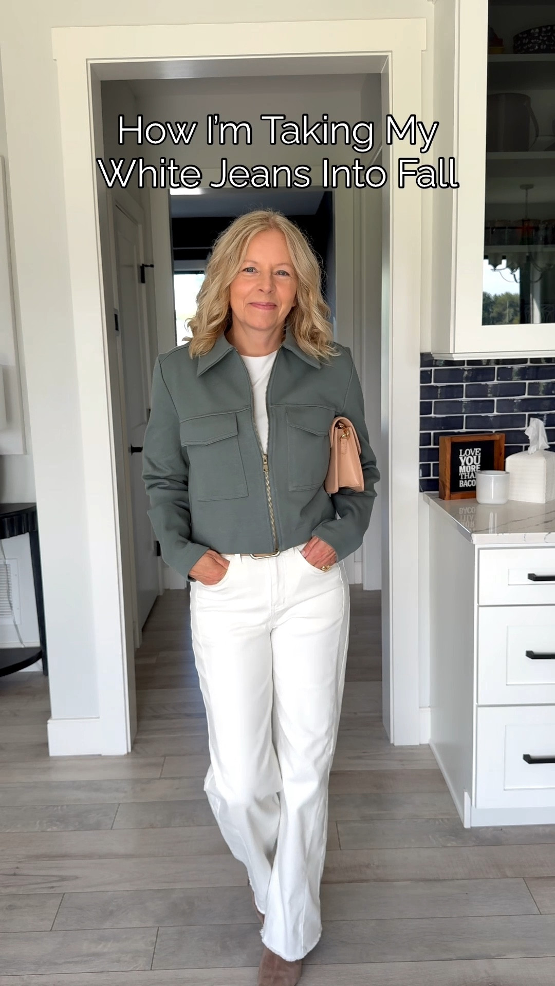 Did anyone else notice how slipping into white jeans just brightens your whole mood?  It’s like an instant pick-me-up outfit that makes the day feel lighter. Fashion should feel fun, not limited by old rules. Go grab those white jeans out of your closet & let’s break the rule!!
Do you wear white after Labor Day, or are you still on the fence? Found these on Amazon and so glad I tried them.  Fit tts and have a little stretch to them!  So comfy around the belly area and even have a raw hem! I’m wearing my normal size 4. #whiteafterlaborday #whitejeans #amazonfashion #amazonfinds #fallstyle #outfitinspo #easyoutfit #teacherstyle #over50style #howtowear #whattowear

#LTKStyleTip #LTKWorkwear #LTKSeasonal