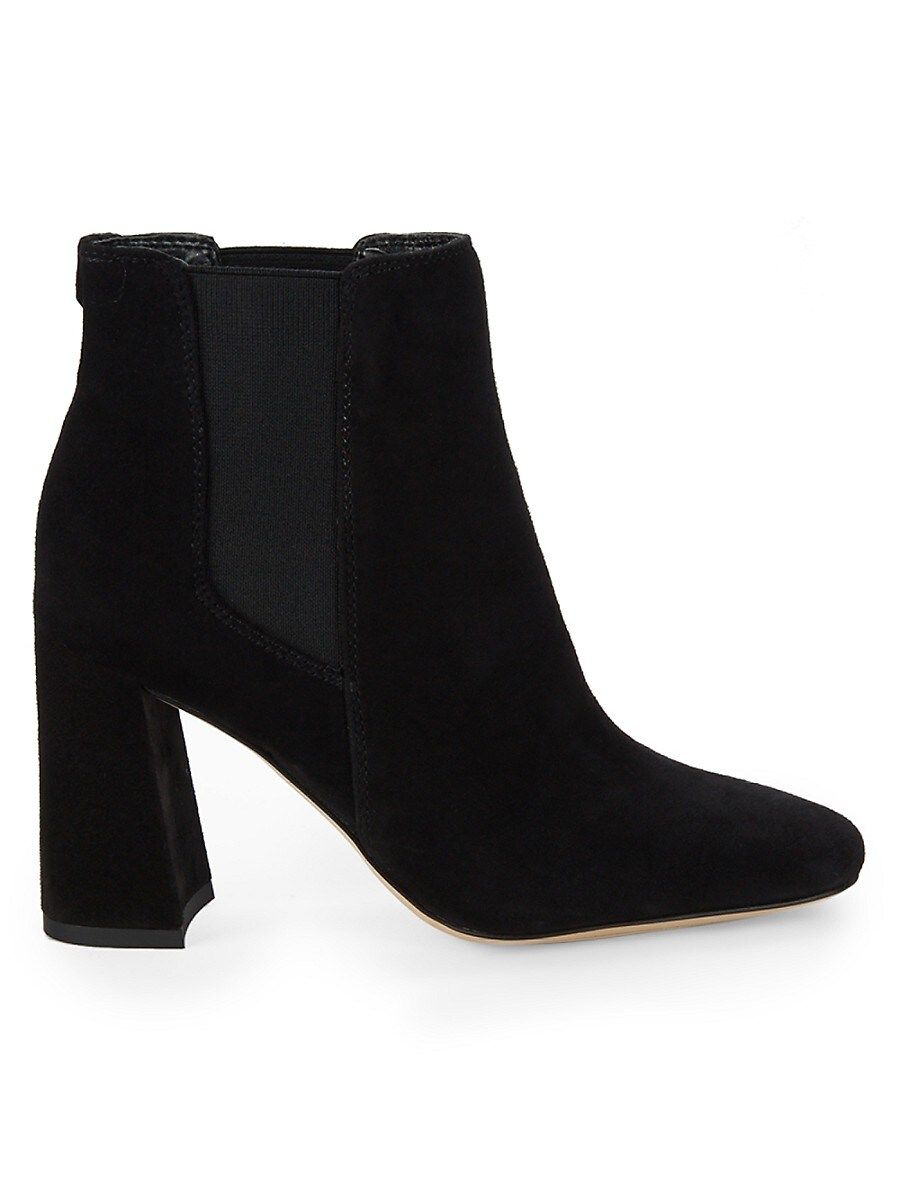 Sam Edelman Women's Chiara Suede Booties - Black - Size 8 | Saks Fifth Avenue OFF 5TH