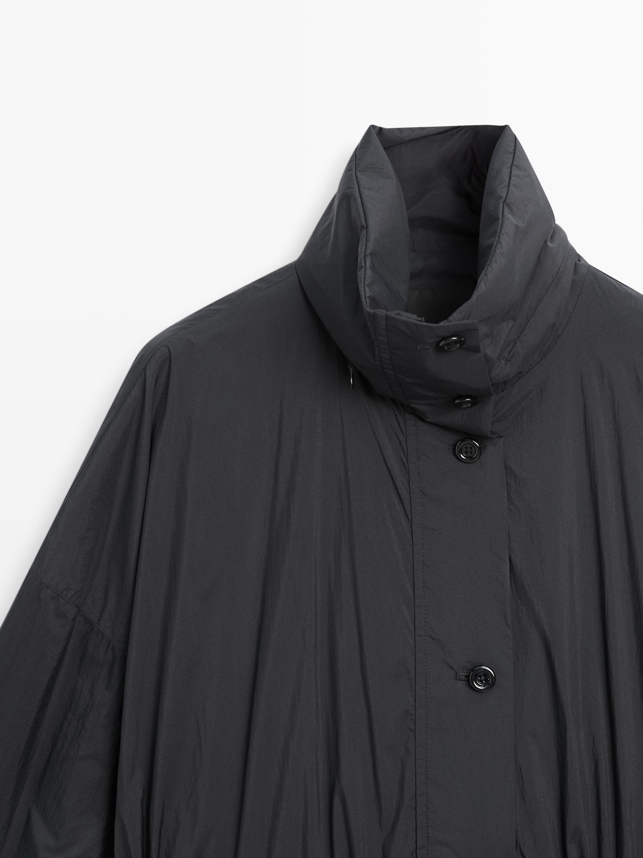 Technical fabric parka | Massimo Dutti UK