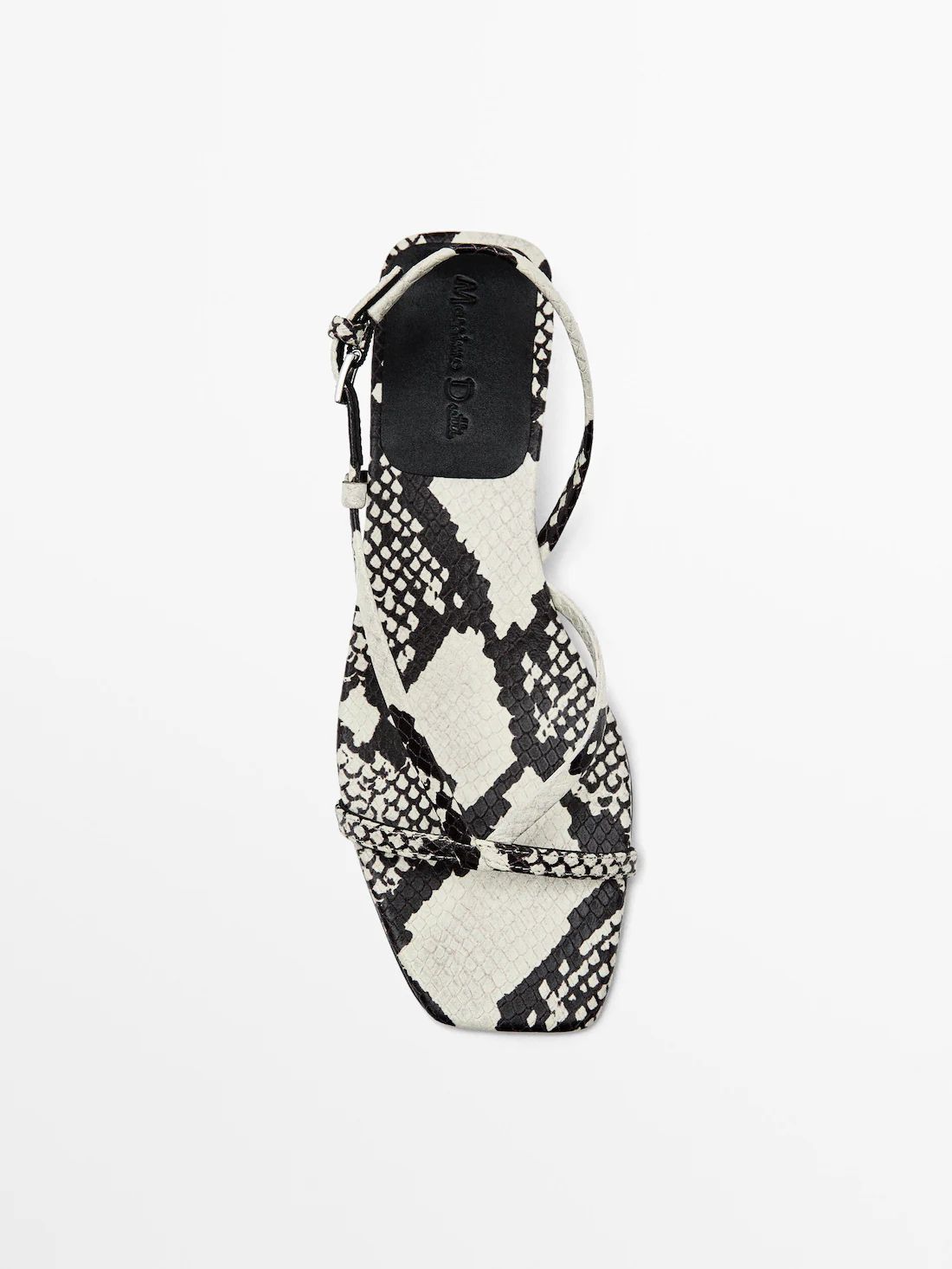 Heeled animal print sandals | Massimo Dutti (US)