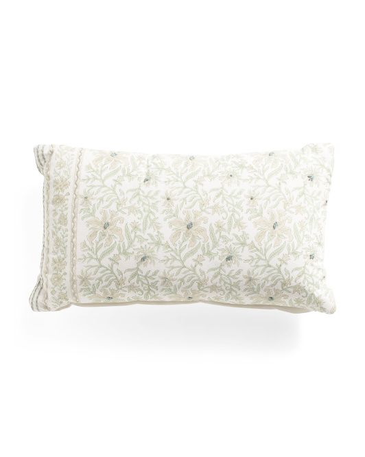 14x24 Delphine Floral Pillow | TJ Maxx